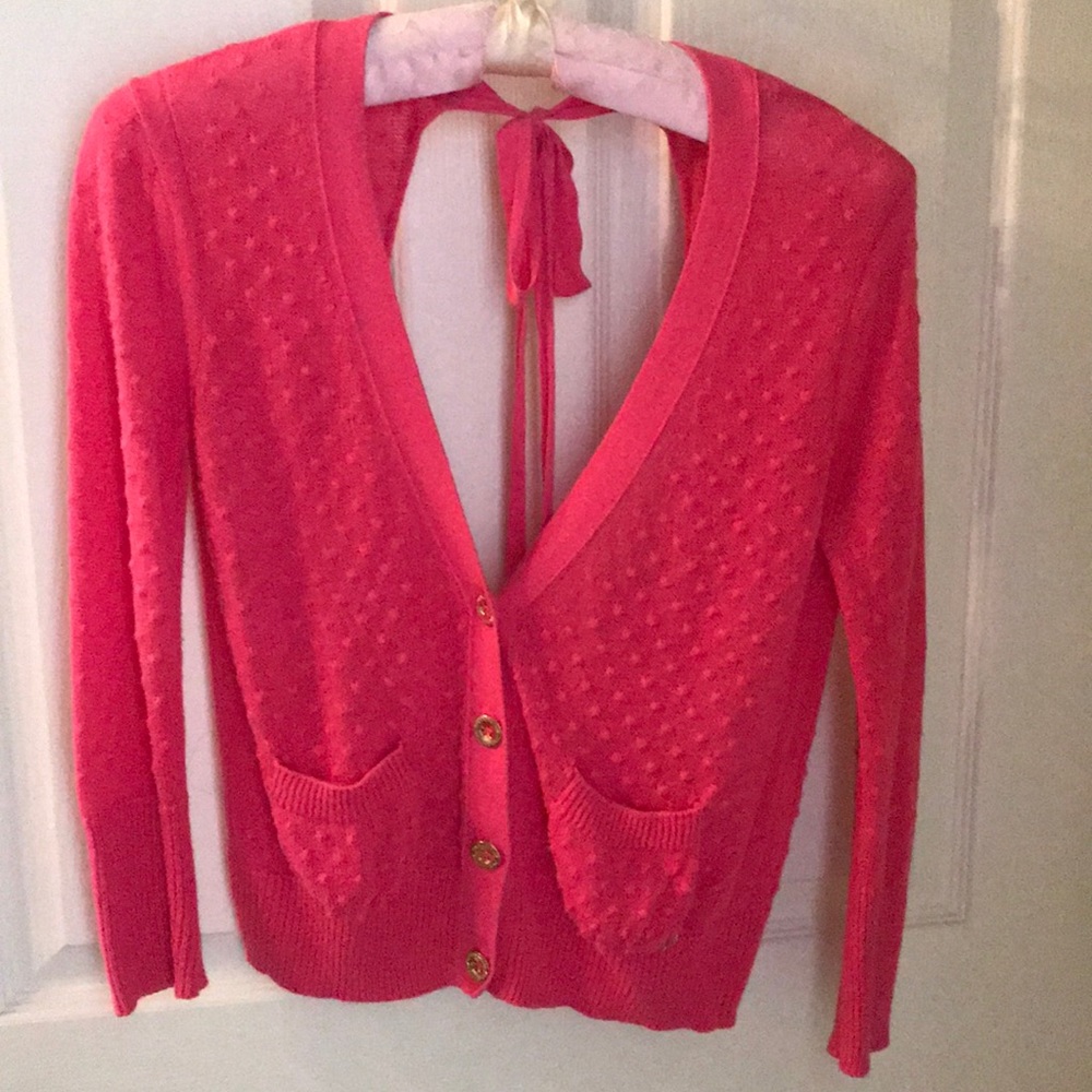 Juicy Couture XS Open Back Cotton Sweater